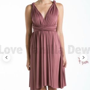 Short Infinity Dresses in Rosewood Pink